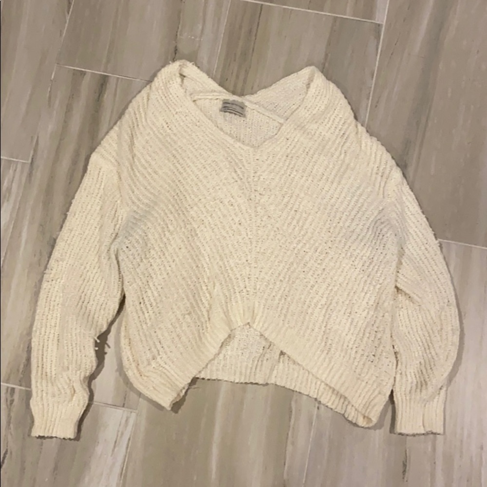 White Chenille Sweater